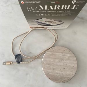 Eggtronic Marble Wireless Phone Charger 10W iPhone 8, X, 11, Samsung Galaxy,